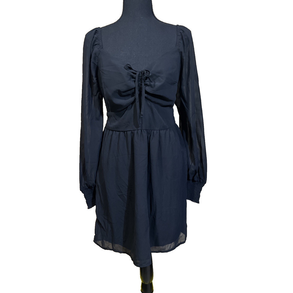 Hollister Y2K Babydoll Dress Womens Large Goth Dark Whimysgoth Grunge Witchy